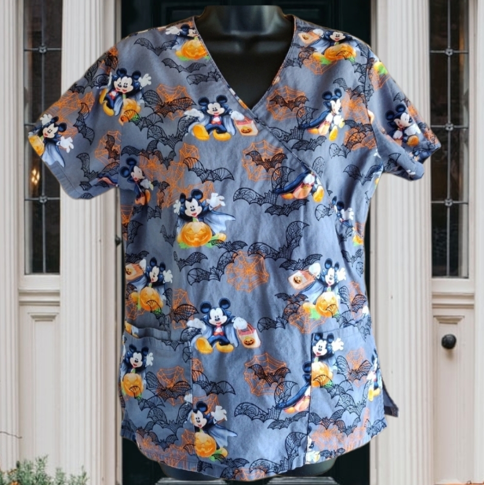 Disney Halloween Scrub Top - S